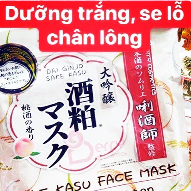Mặt nạ bã rượu sake kasu fake