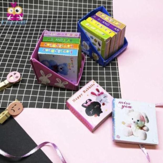 Hộp 5 tập giấy xếp hạc 4 x 4 Cm , giấy gấp hạc