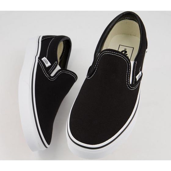 Giày Vans Chính Hãng Slip On Classic Black White