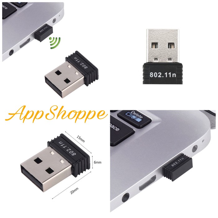 Usb Wifi 150mbps Mini 802.iin Dongle Adapter Với Cd Driver