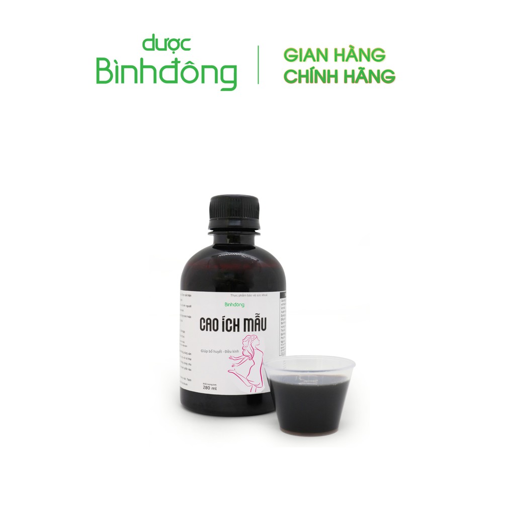 Combo 8 chai Bình Đông Cao Ích Mẫu - Hỗ trợ giảm đau bụng kinh, điều hòa kinh nguyệt - chai 280ml