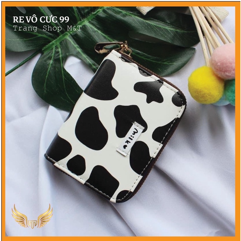 Ví mini bò sữa