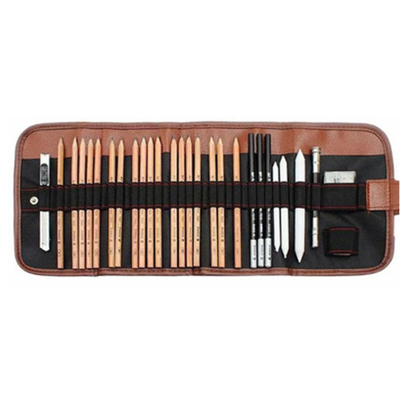 Bộ 29 Bút Chì Than Hoạt Tính Dùng Vẽ Phác Thảo / Trang Trí Nghệ Thuật