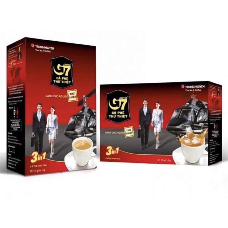 Cà phê G7 hộp 18 gói sticks
