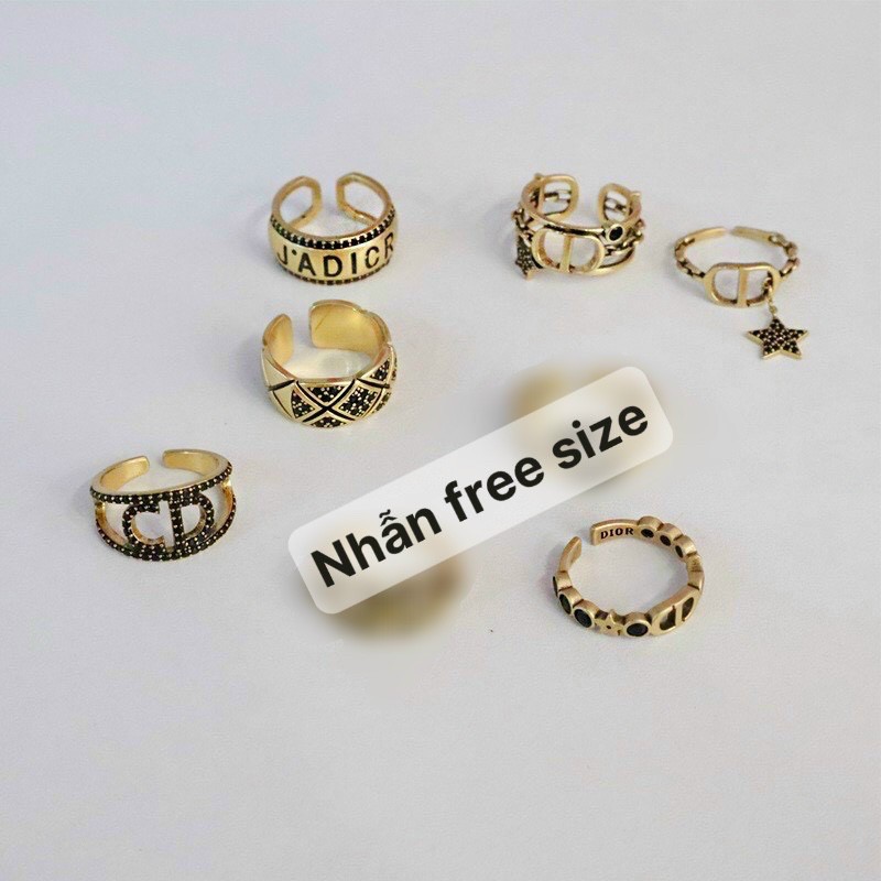 [Giá sỉ] nhẫn nữ hãng hiệu 10 mẫu siêu xinh (chỉnh size tuỳ ý)