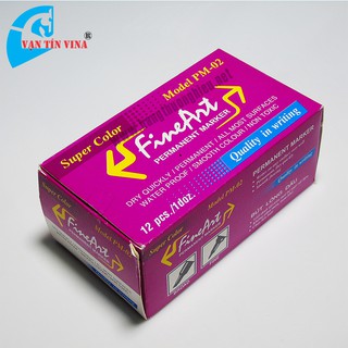 Bút lông dầu Queen PM-02 (màu hồng)