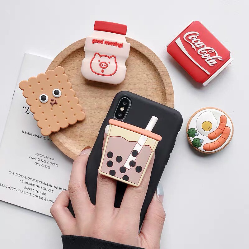 Chống điện thoại Popsocket sillicon hình hoạt hình đáng yêu | BigBuy360 - bigbuy360.vn