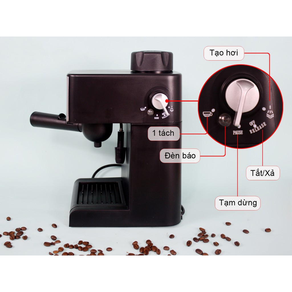 [FREESHIP] Máy pha cà phê Espresso Tiross TS-621 Hàng cao cấp chính hãng