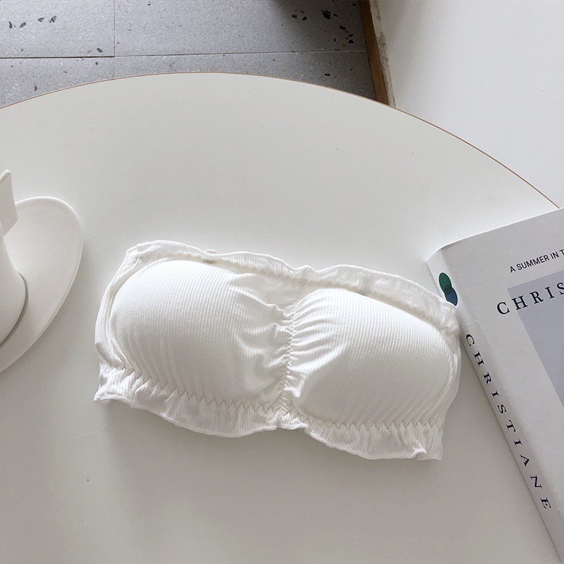 Bra Quây Không Gọng Cotton Len Tăm Có Mút Thời Trang Mùa Hè Phù Hợp Mọi Lứa Tuổi Bra1491