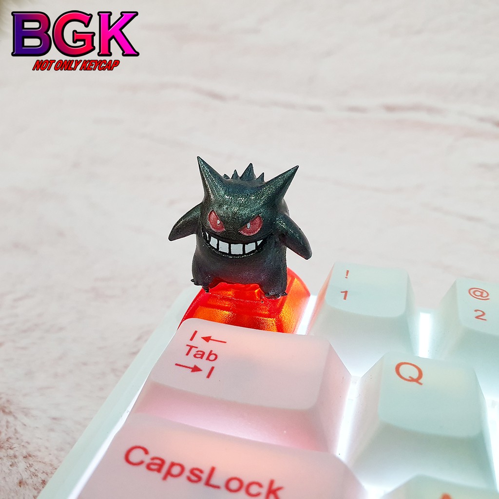 Keycap Lẻ Artisan GENGAR V2 Cực đẹp ( Đế Xuyên LED, Keycap bàn phím cơ,keycap resin độc lạ )