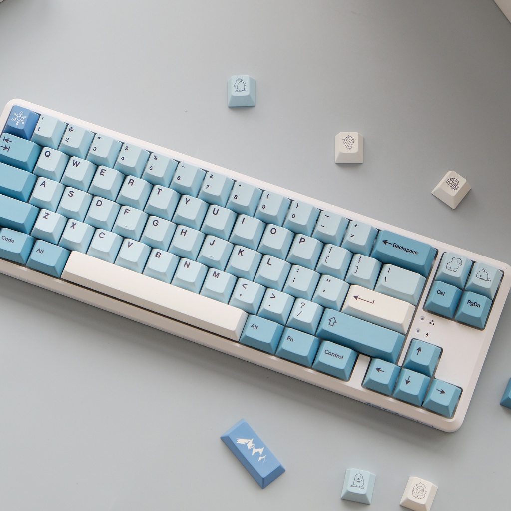 Bộ keycap pbt cherry Iceberg dày 1.4mm | nút bàn phím cơ - Kicap