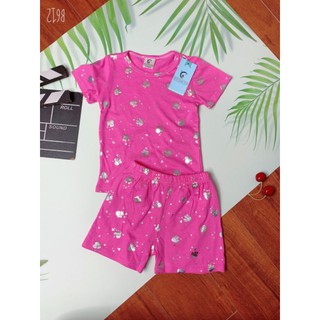 sét 4 bộ cotton bé gái