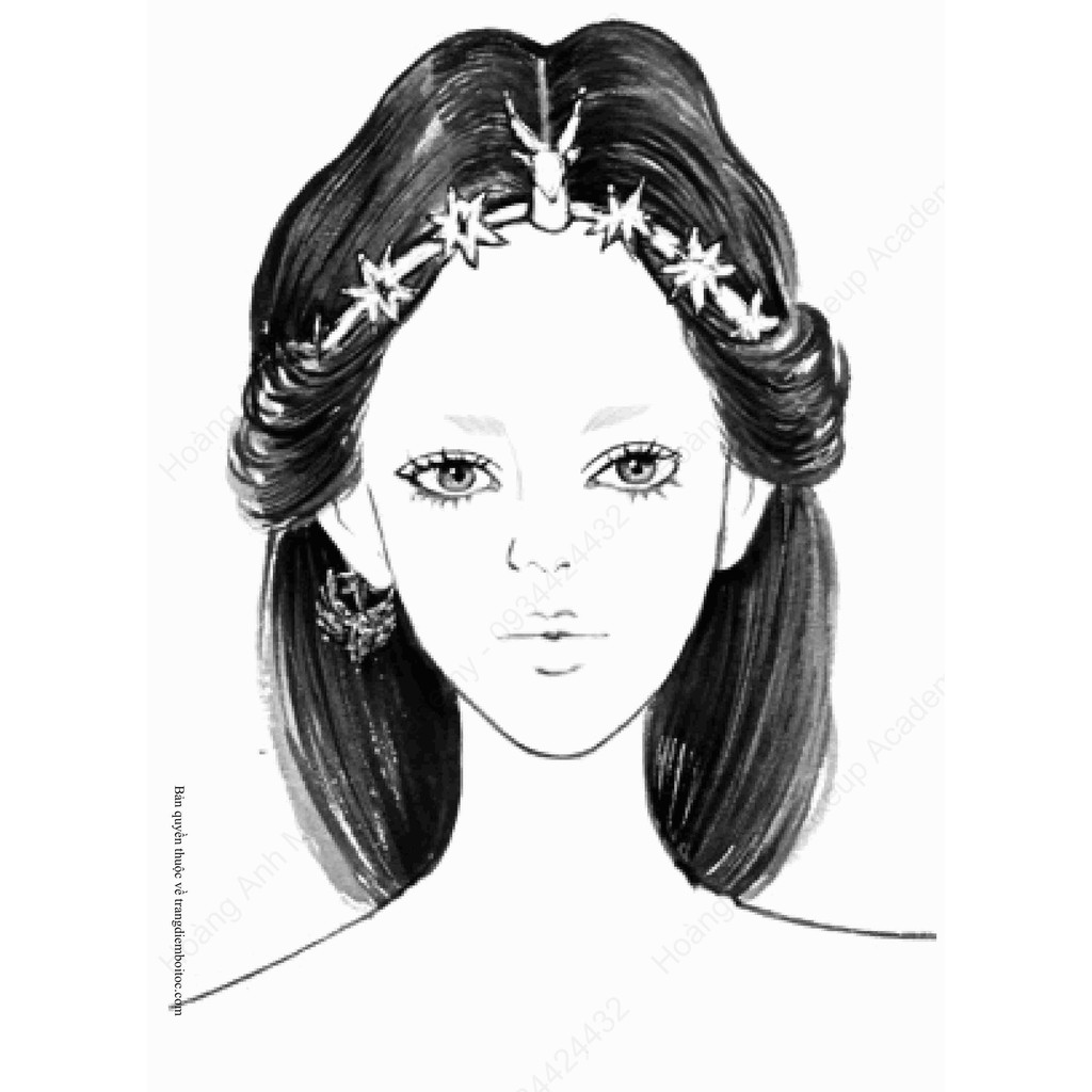 Bộ giấy trang điểm Makeup Facechart beauty