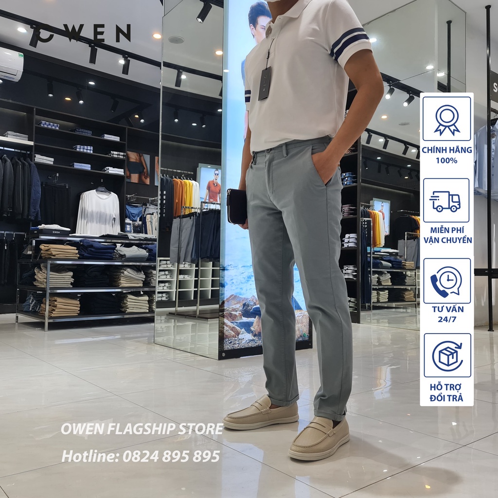 OWEN -  Quần Kaki nam công sở dáng SLIMFIT mã OQKD60308M - OWEN Flagship Store