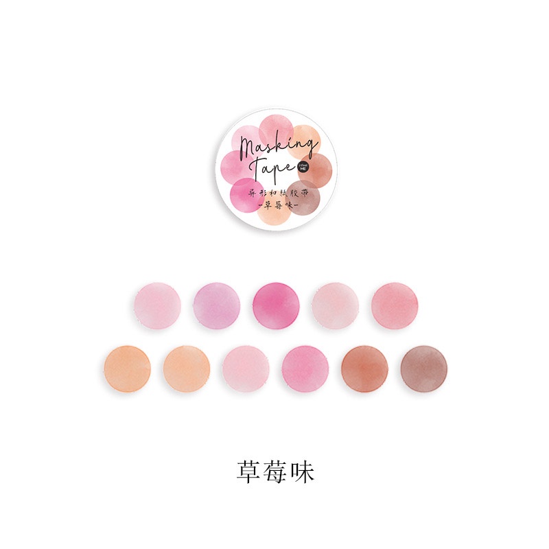 Set 100 Miếng Dán Trang Trí Hình Tròn Màu Gradient Dễ Thương