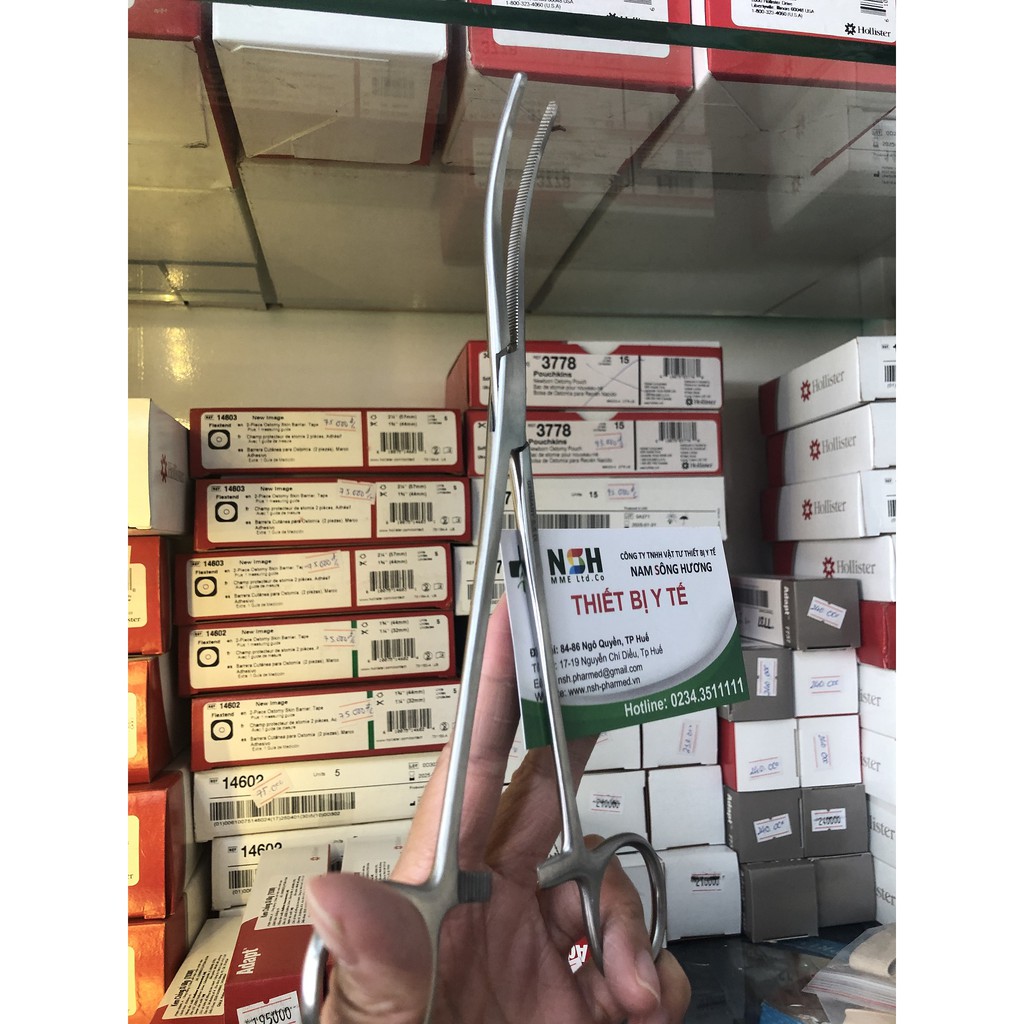 ✅  Panh pen cong không mấu, pen panh y tế cong không mấu 14cm 16cm 18cm 20cm hàng Pakistan thép không gỉ