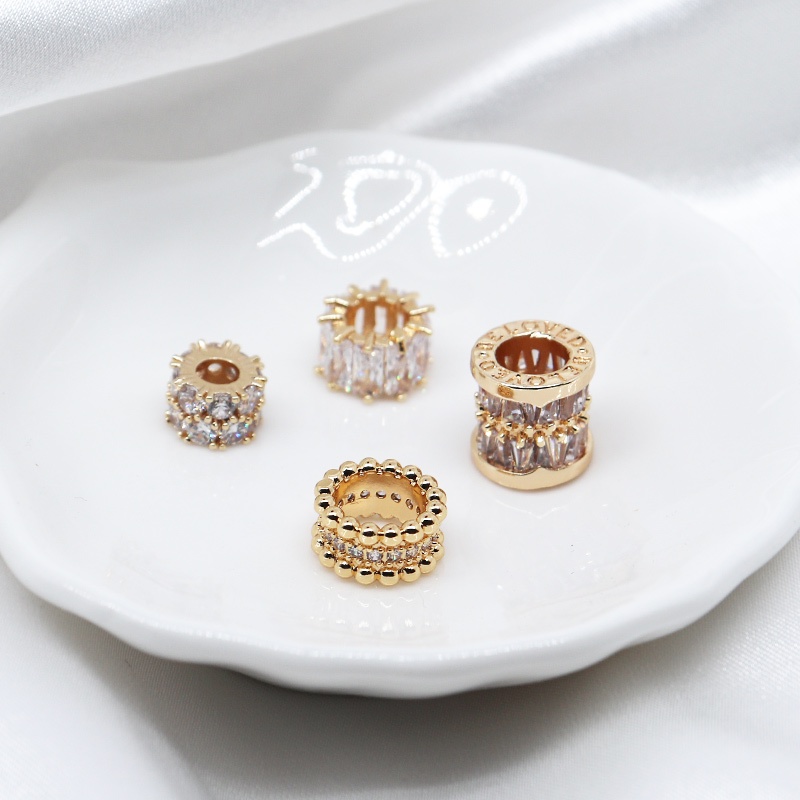 Hạt Đá Zircon Mạ Đồng 18k Dùng Làm Trang Sức diy