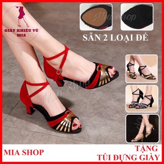 [CÓ SẴN]Giày Khiêu Vũ Biểu Diễn Hở Mũi