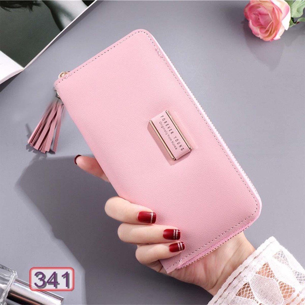 Bóp Ví Dài Nữ Cầm Tay FOREVER YOUNG Vuông Tua Đựng Thẻ 341 Siêu Hot | BigBuy360 - bigbuy360.vn
