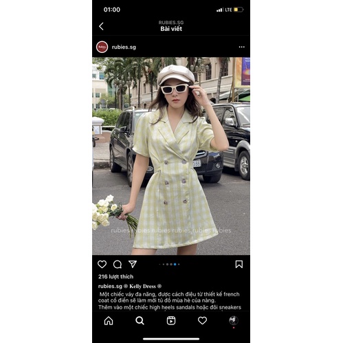 Pass váy kelly dress của Rubies màu be