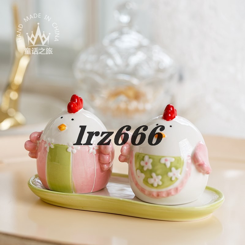 Lọ Đựng Gia Vị Bằng Gốm Thủ Công Sáng Tạo Cho Nhà Bếp lrz666