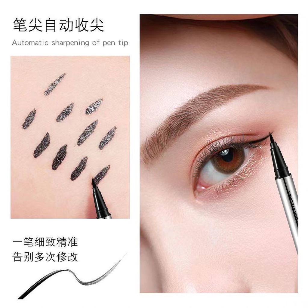 [Hàng mới về] Bút kẻ mắt trang điểm dạng lỏng màu đen chống thấm nước lâu trôi