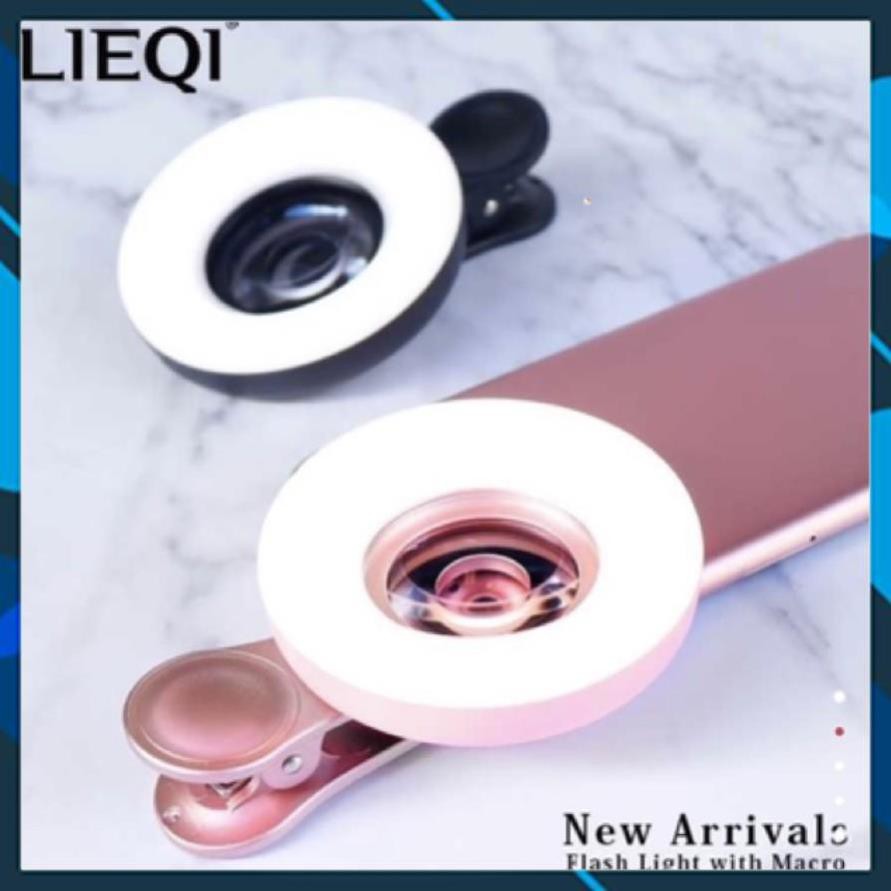 Lens Sáng Chụp Ảnh Mi LIEQI - 3 chế độ sáng,kính phóng nét.