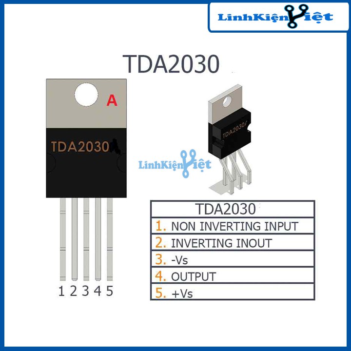 IC Khuếch Đại Âm Thanh TDA2030A TO220-5