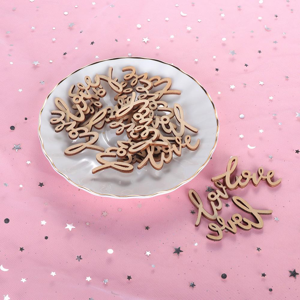 BTLIMER Bộ 18 Chữ Love Bằng Gỗ 55mm Trang Trí Tiệc Cưới / Valentine