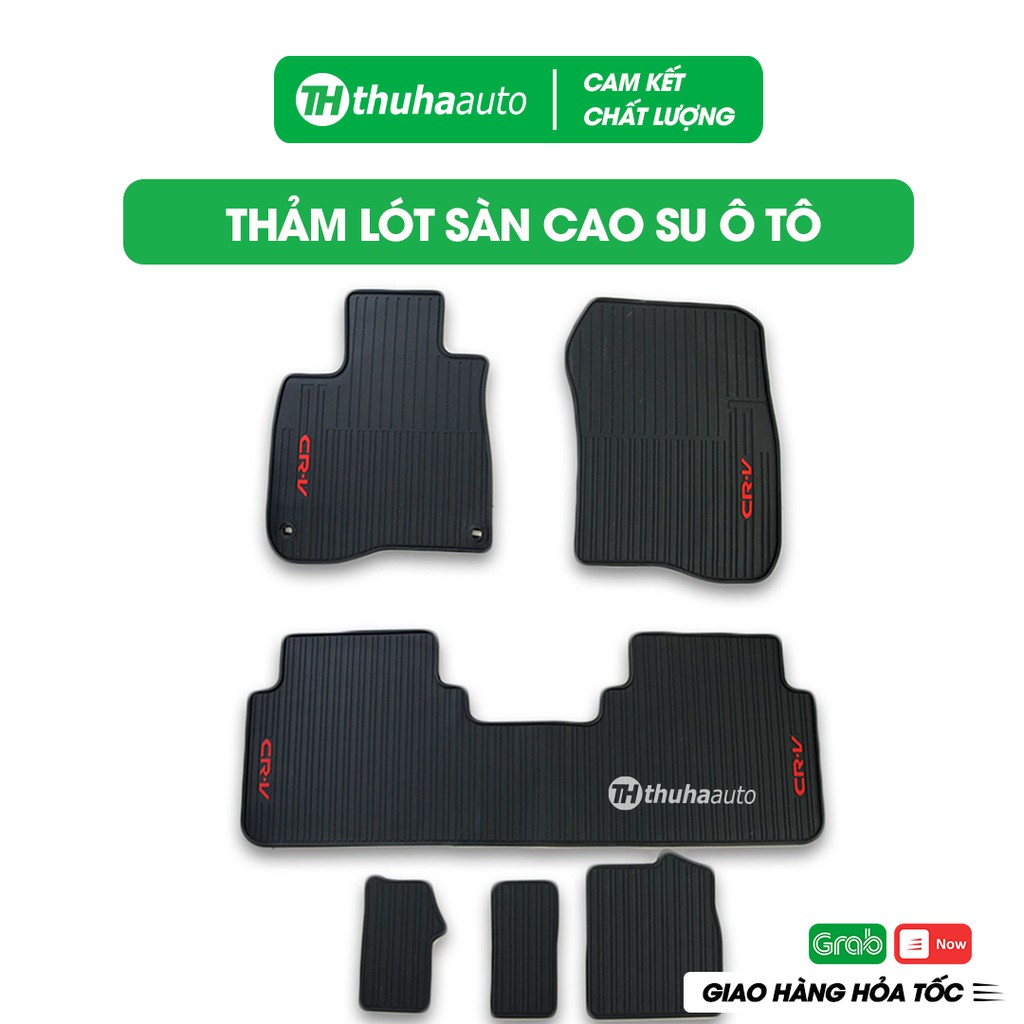 Thảm lót sàn ô tô cao su CRV HONDA 2013 - 2019, trải sàn xe không mùi, lắp vừa vặn sàn, dễ dàng vệ sinh, bền đẹp