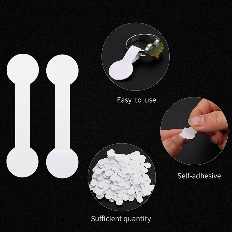 Set 1000 Nhãn Dán Màu Trắng Tự Dính Để Trang Sức