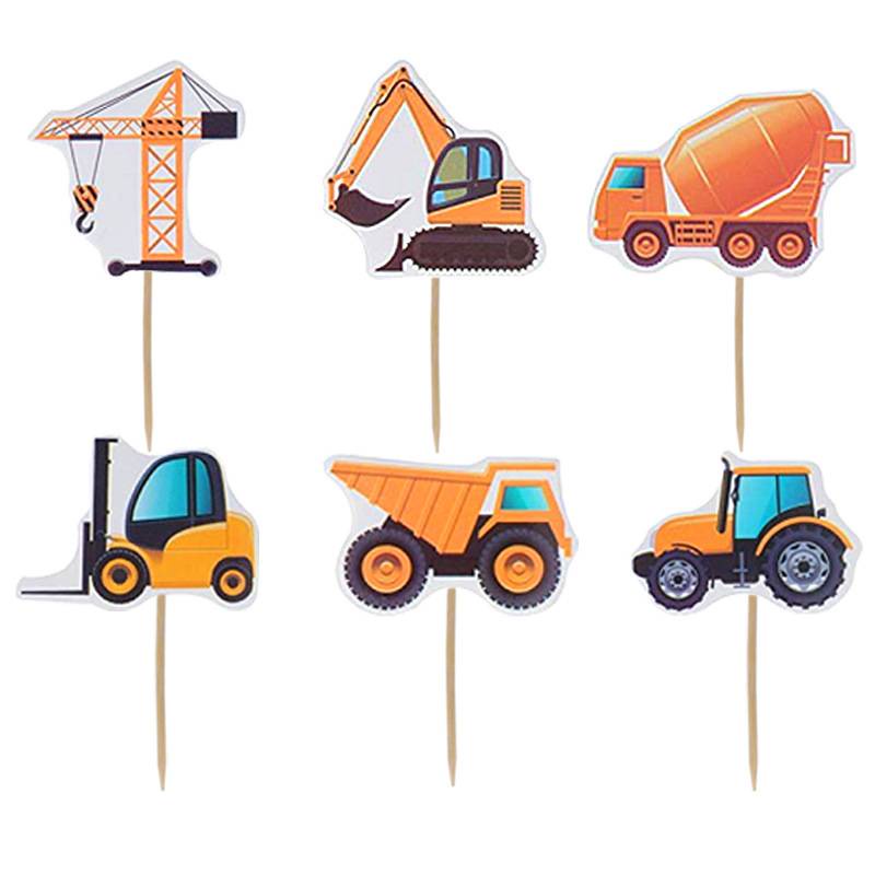 Set 24 Que Cắm Trang Trí Bánh Hình Nhân Vật Hoạt Hình Ngộ Nghĩnh