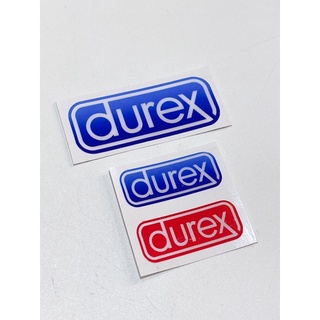 Bộ tem nổi dán chữ Durex màu ngẫu nhiên trang trí xe máy, tem cao cấp không bay màu chống nước
