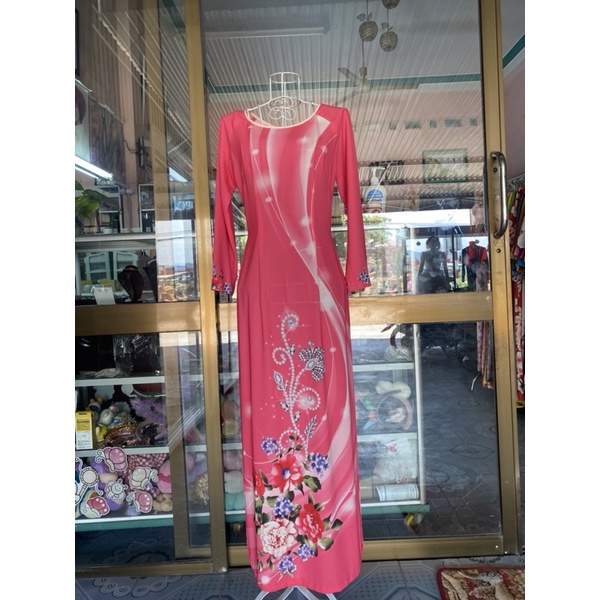 Áo dài lụa 3d