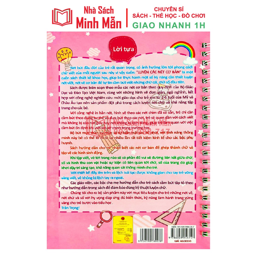 Sách - Vở Luyện Viết Chữ Thần Kỳ Tự Xóa Được