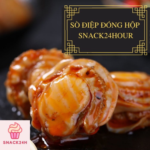 [ FREESHIP ] Sò điệp sốt cay hải sản đóng hộp 100g Snack24hour