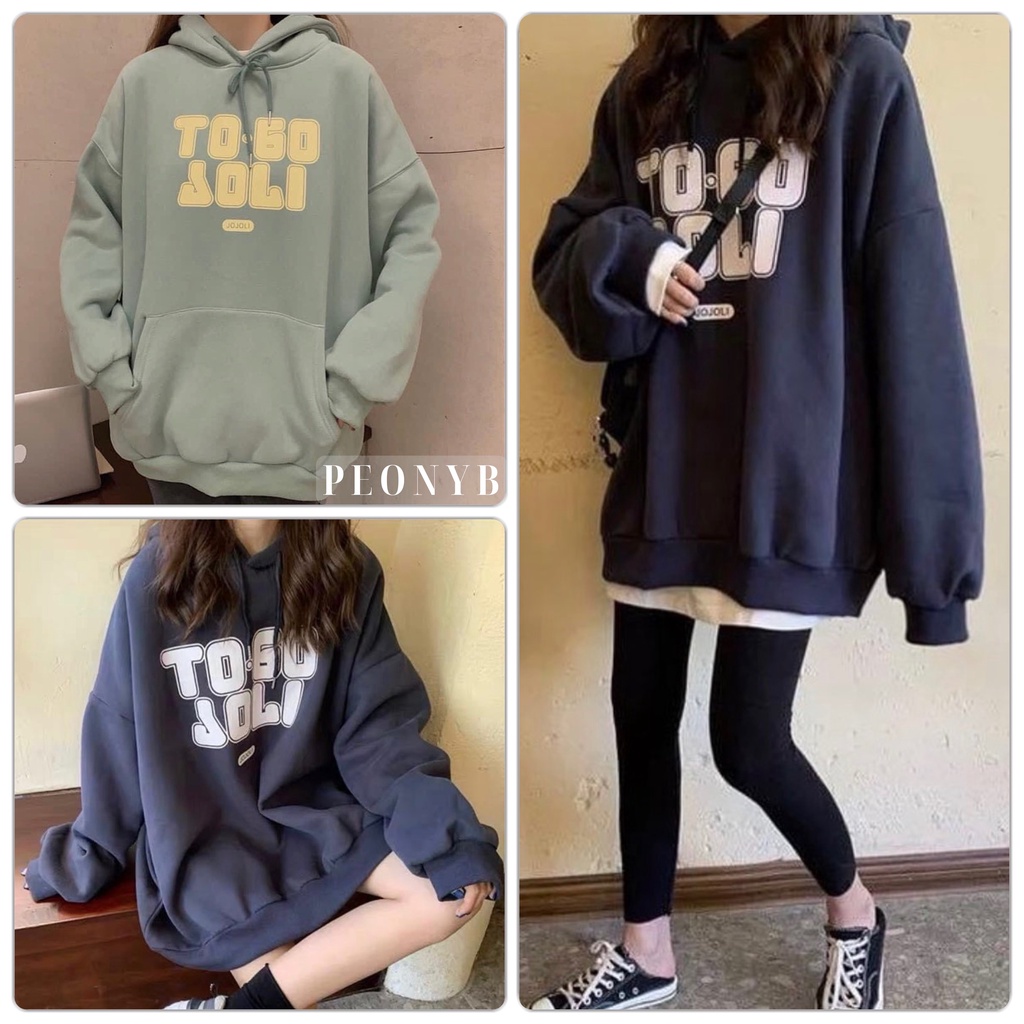 Áo Hoodie Togo Loli PEONYB Unisex  Hoodies form rộng tay bồng kiểu dáng bánh bèo cá tính hàn quốc ulzzang