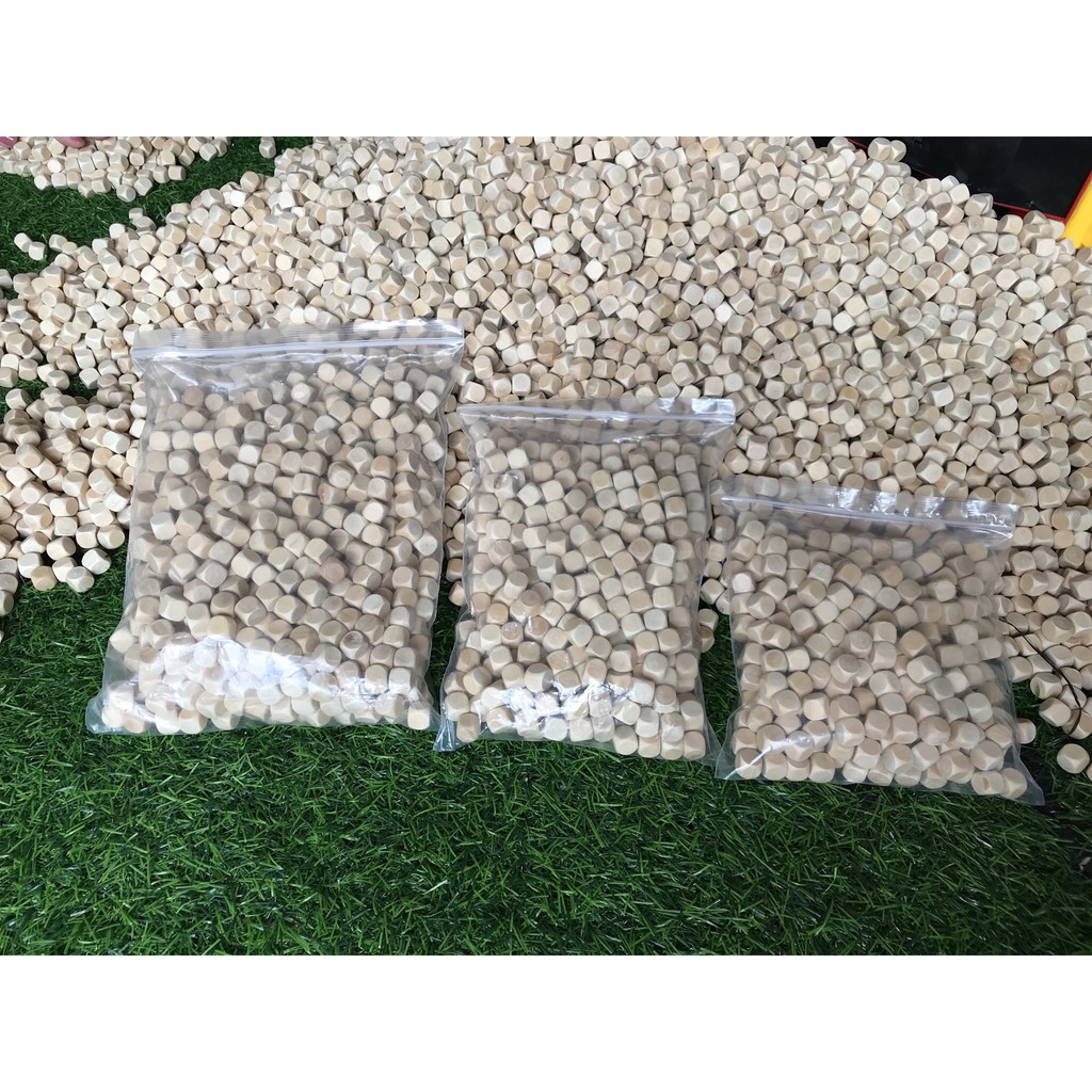 [Tặng xẻng Gỗ] Đồ Chơi Xúc Cát - Hạt Gỗ Cho Bé (300gr- 500gr- 1kg)