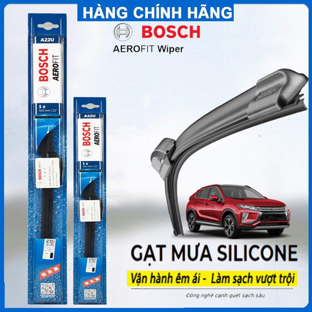 Gạt mưa Bosch, gạt mưa ô tô silicone cao cấp vận hành êm ái,làm sạch vượt trội tuổi thọ cao, bảo hành 12 tháng