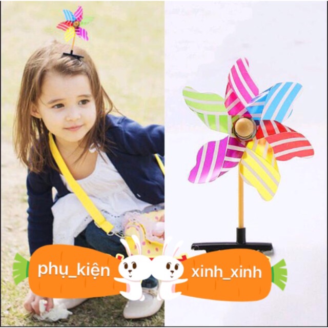 Kẹp tóc chong chóng quay đáng yêu