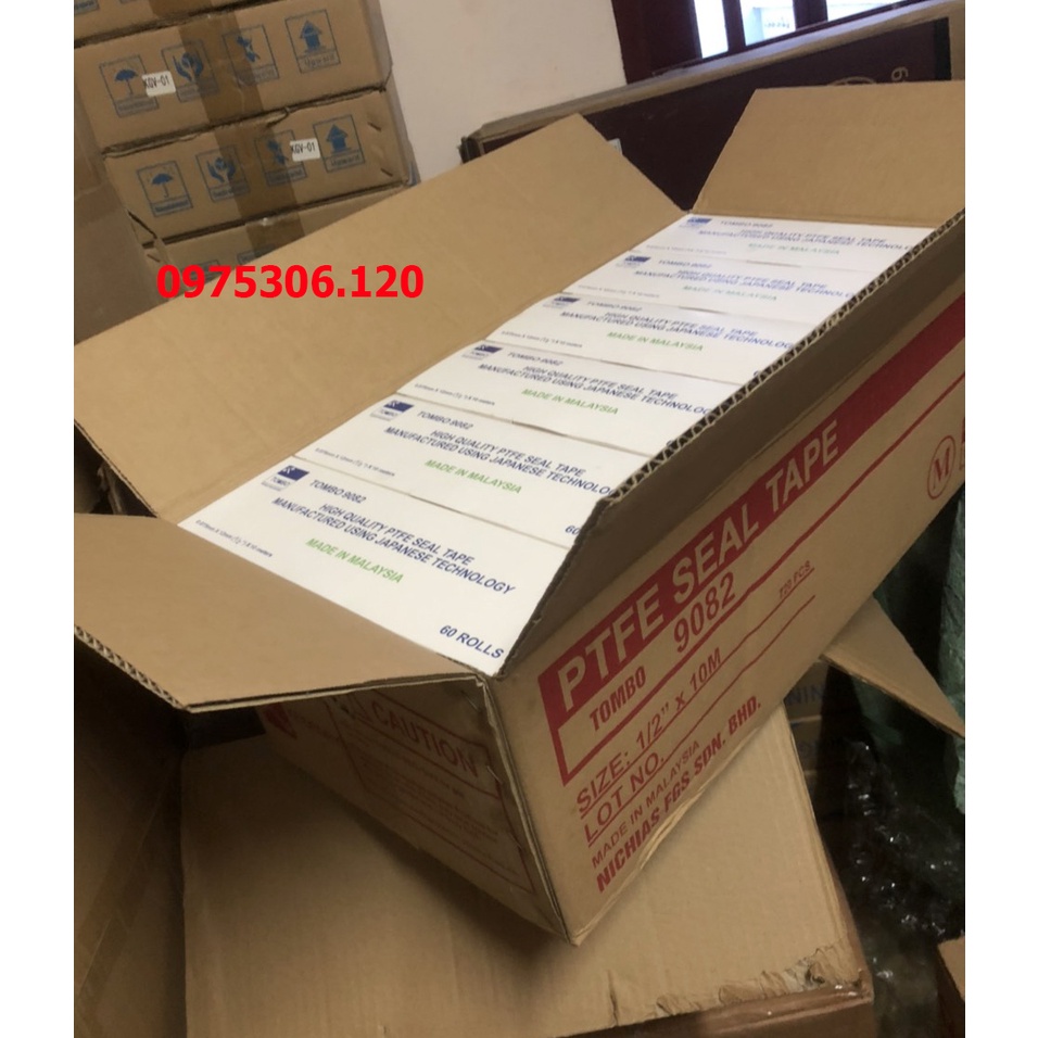 1 THÙNG 720 cuộn Băng Keo Lụa Cao Su Non BĂNG TAN Dùng Cuốn Ống Nước dây cấp nước các ron KEO DAI CHẮC