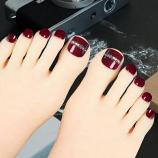 Bộ 24 móng chân giả kèm keo