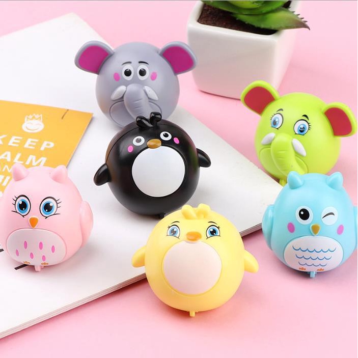 Ô tô đồ chơi mini, mô hình xe ô tô động vật lên dây cót, đồ chơi trẻ em E866