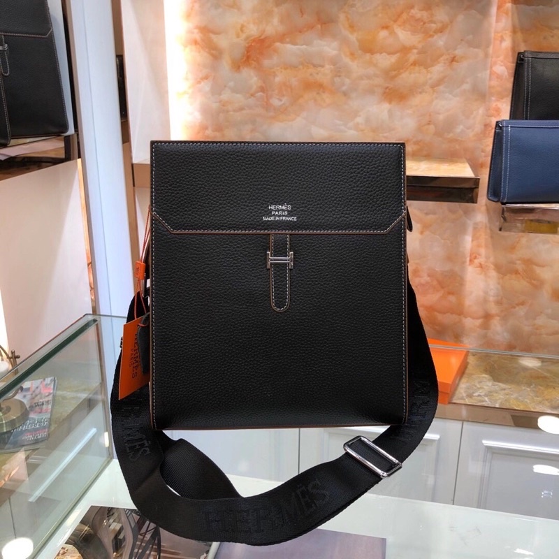Túi đeo chéo nam Hermès- da bê cao cấp Au nhập khẩu new fullbox