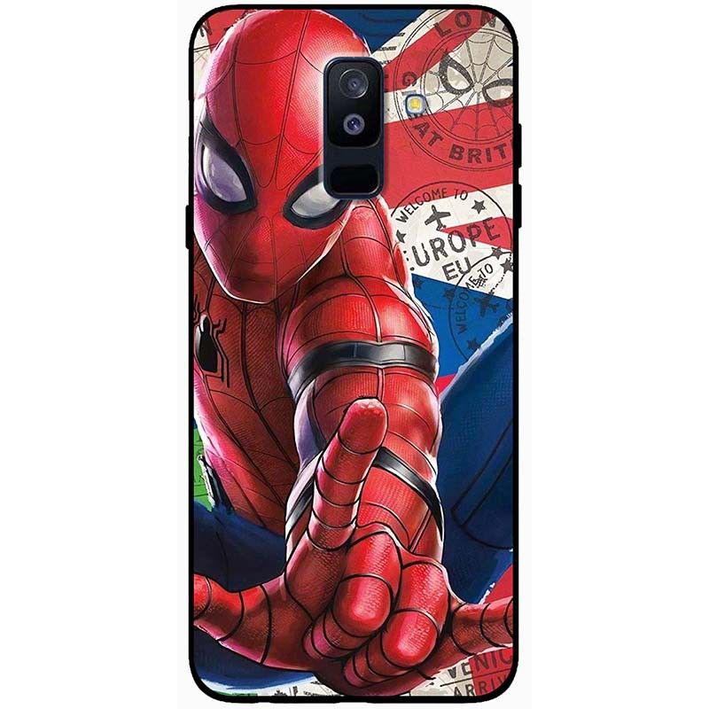 Ốp lưng dành cho Samsung Galaxy A6 Plus, A8 Plus, A8 Star mẫu Người nhện