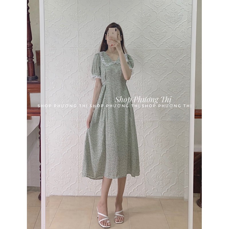 Đầm hoa nhí nàng thơ vintage tháng 4 (video/hình thật/sẵn) | BigBuy360 - bigbuy360.vn