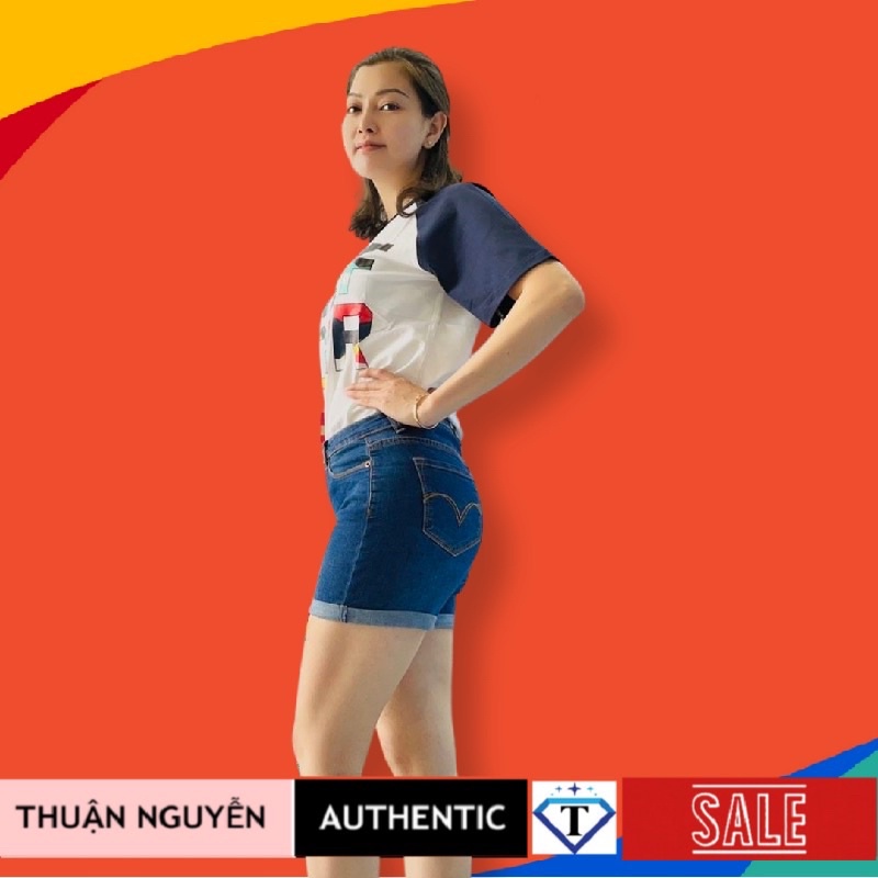 Quần Jeans ngắn nữ Levis 711 hợp thời trang form chuẩn. Thuận Nguyễn Authentic. | BigBuy360 - bigbuy360.vn