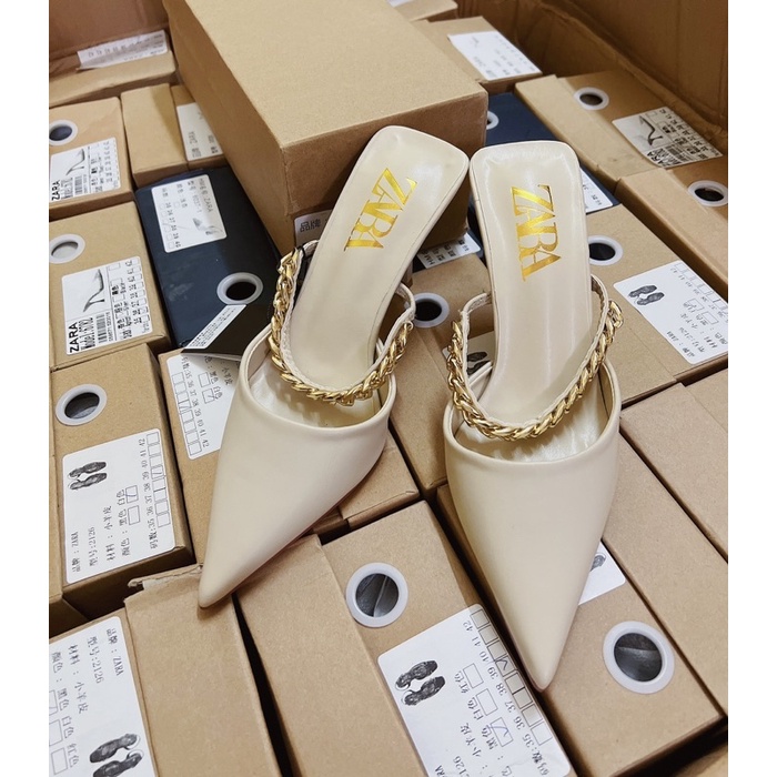 Sục cao gót ZR quai xích cao 7cm