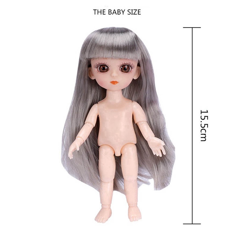 Búp Bê Em Bé Tóc Vàng / Bạc 16cm