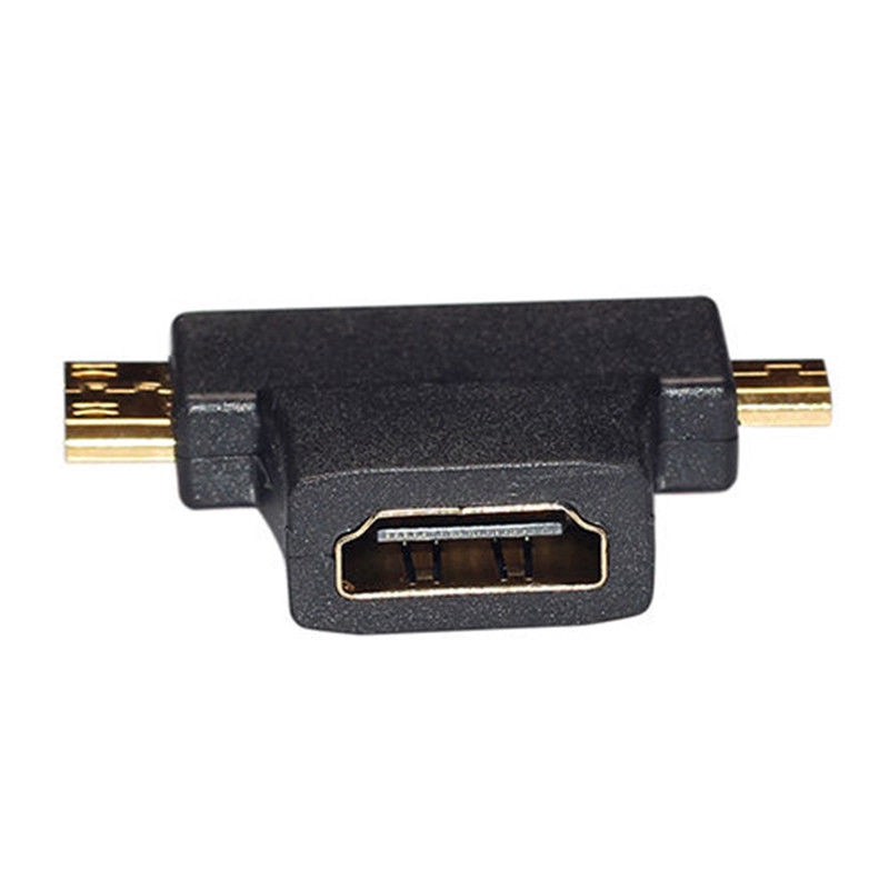 Đầu cắm chuyển đổi MINI HDMI 3 trong 1 từ Micro HDMI sang lỗ cắm HDMI 1.4 tiện dụng